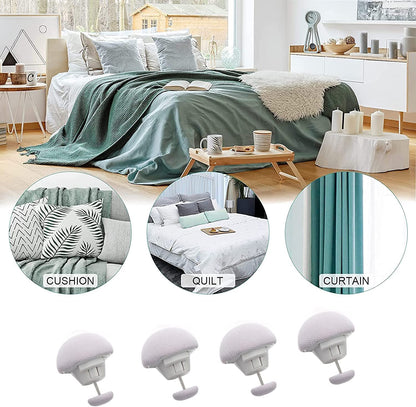 12 Pcs Mushroom Shape Duvet Clips