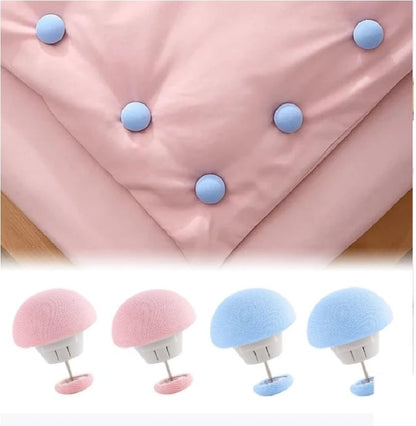 12 Pcs Mushroom Shape Duvet Clips