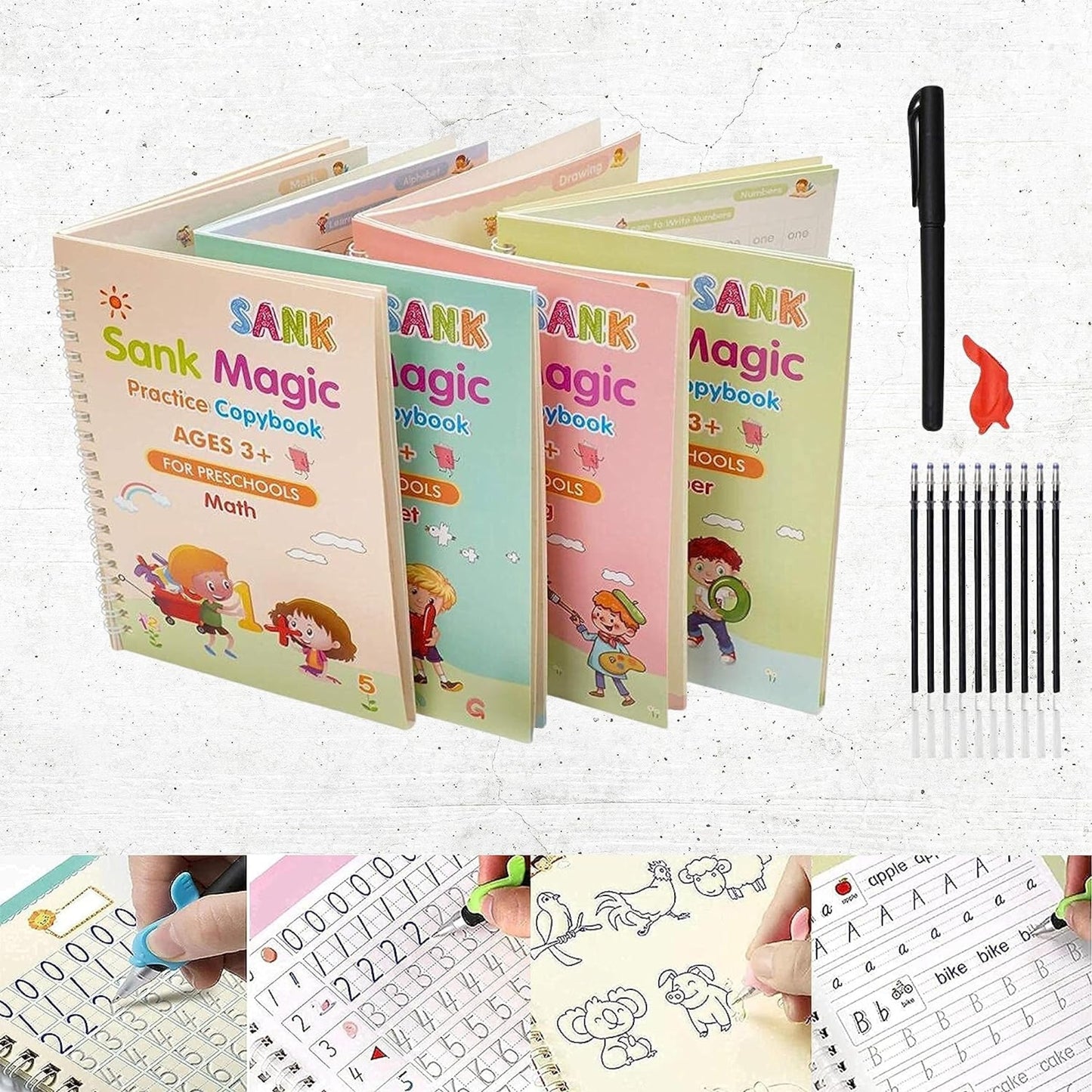 SANK Magic Practice Calligraphy Copybook for Kids - BUY 1 GET 1 FREE